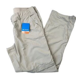 Columbia PFG Womens‎ Palm Peak Convertible Pants Size 16 Beige UPF 50 NWT $49.90